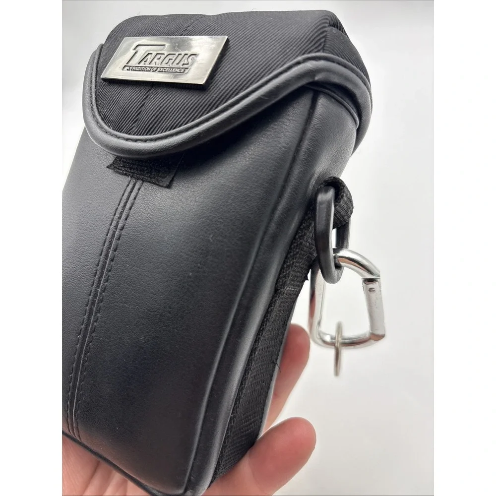 Targus DPBC02 Universal Camera Bag Black Leather Compact Case with Belt Loop